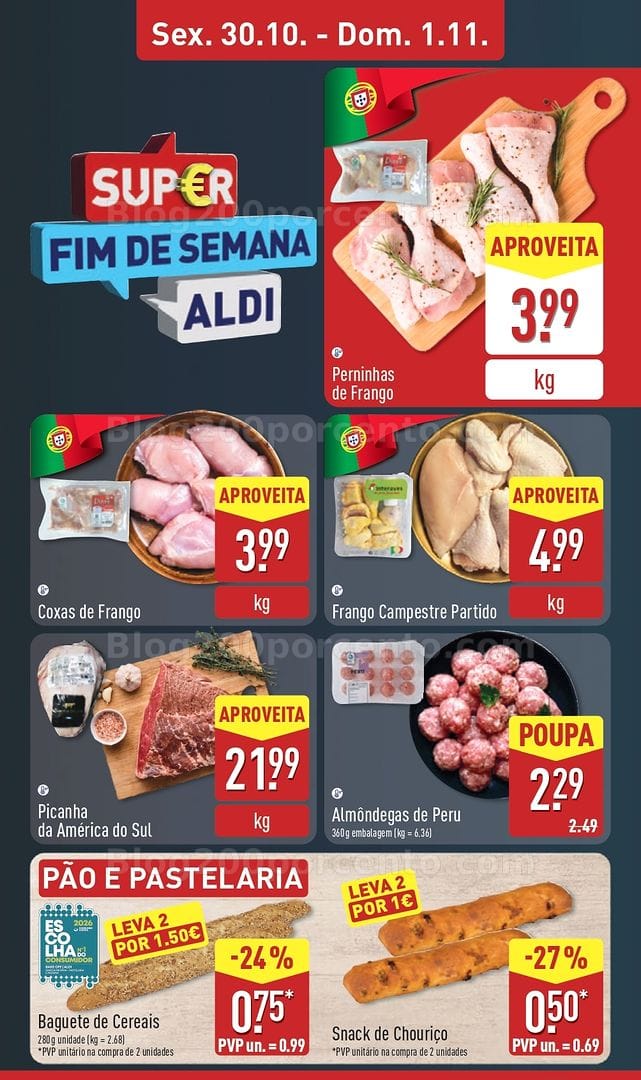 Antevisão Folheto ALDI Promoções de 26 outubro a 1 novembro